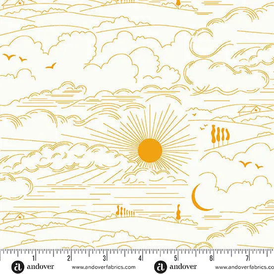 Sun Print Whisper Marigold Dwell 44"/45" Fabric Per Yard - Prismatic Fiber Arts