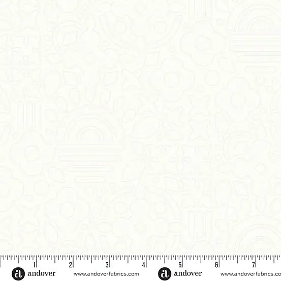 Sun Print Whisper Snow Stencil 44"/45" Fabric Per Yard - Prismatic Fiber Arts