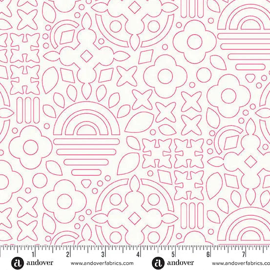 Sun Print Whisper Taffy Stencil 44"/45" Fabric Per Yard - Prismatic Fiber Arts