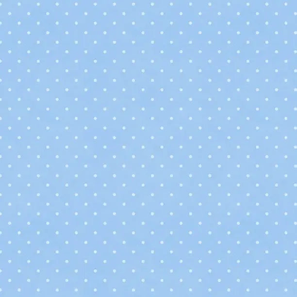 Sweet Cherry - Dot Blue Cotton 44"/45" Fabric Per Yard - Prismatic Fiber Arts