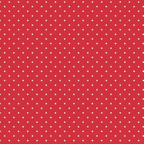 Sweet Cherry - Dot Red Cotton 44"/45" Fabric Per Yard - Prismatic Fiber Arts
