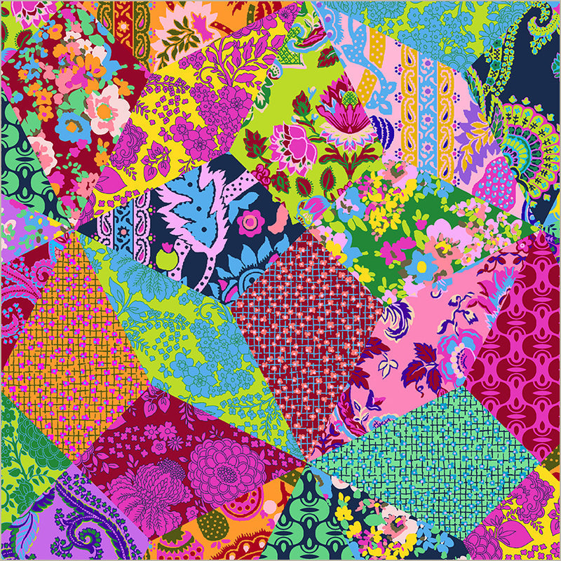 Sweet Talk Charlie's Cheater Multi Cotton 44”/45” Fabric Per Yard - Prismatic Fiber Arts