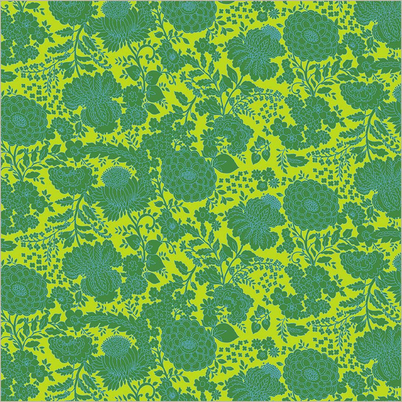 Sweet Talk Kim Lime Cotton 44”/45” Fabric Per Yard - Prismatic Fiber Arts