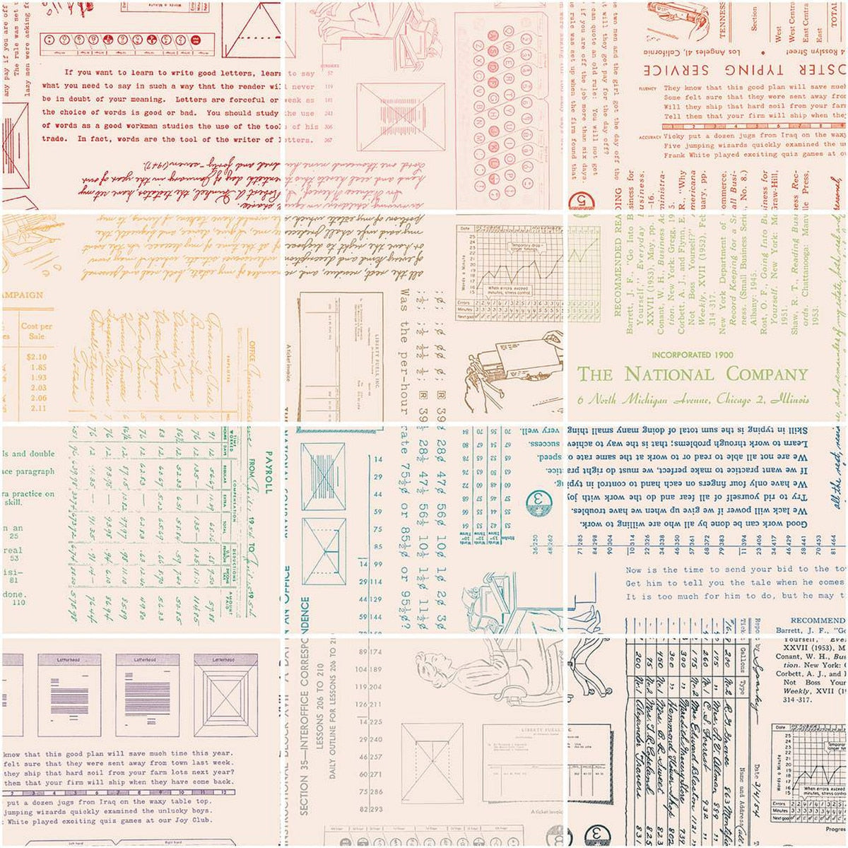 TYPE/ography Fat Quarter Bundle B - Prismatic Fiber Arts
