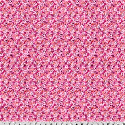 Wanderlust Daisies Quilting Cuddle Pink Fabric per yard - Prismatic Fiber Arts