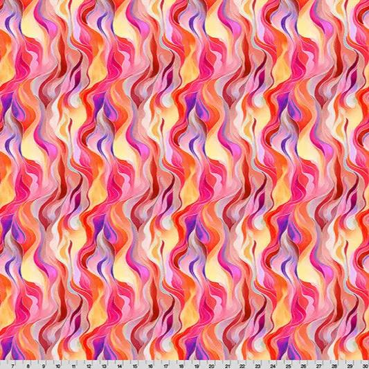 Wanderlust Rainbow Quilting Cuddle Pink Fabric per yard - Prismatic Fiber Arts