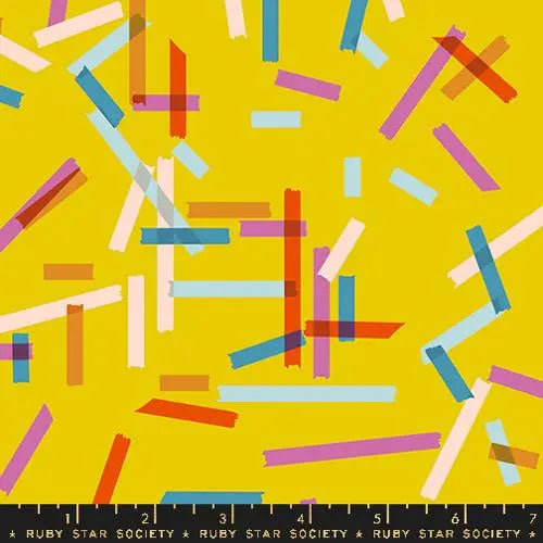 Washi Plus Goldenhour Novelty Tape 43"/44" Fabric Per Yard - Prismatic Fiber Arts
