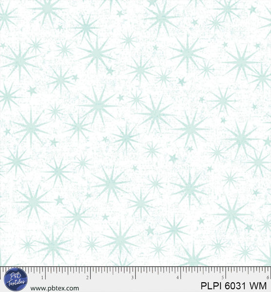 White Starburst Peace, Love, Pickleball Cotton 44”/45” Fabric Per Yard - Prismatic Fiber Arts