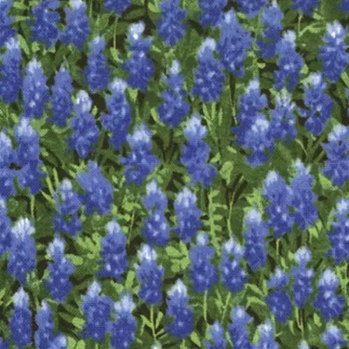 Wildflowers Basics Summer Bluebonnet Allover 44"/45" Fabric Per Yard - Prismatic Fiber Arts