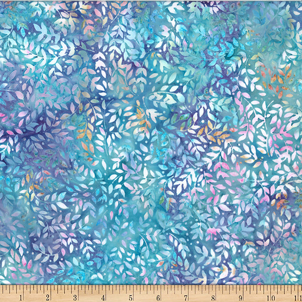 Rainbow Sweets Bali Batik Packed Leaves Cotton 44"/45" Fabric Per Yard - Prismatic Fiber Arts