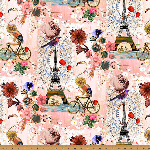 Ballet Pink Paris Luck 43"/44" Fabric Per Yard - Prismatic Fiber Arts