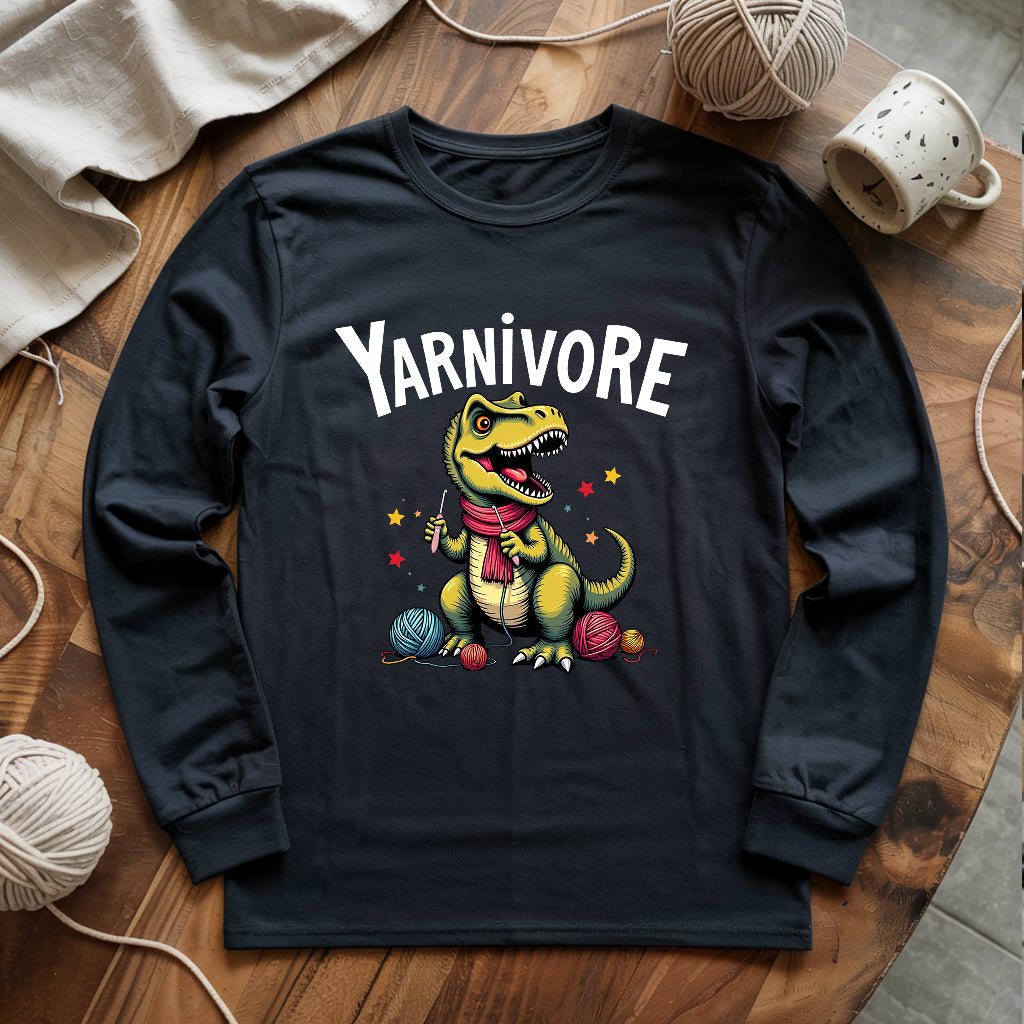 Yarnivore Crocheter Long Sleeve T-shirt - Prismatic Fiber Arts