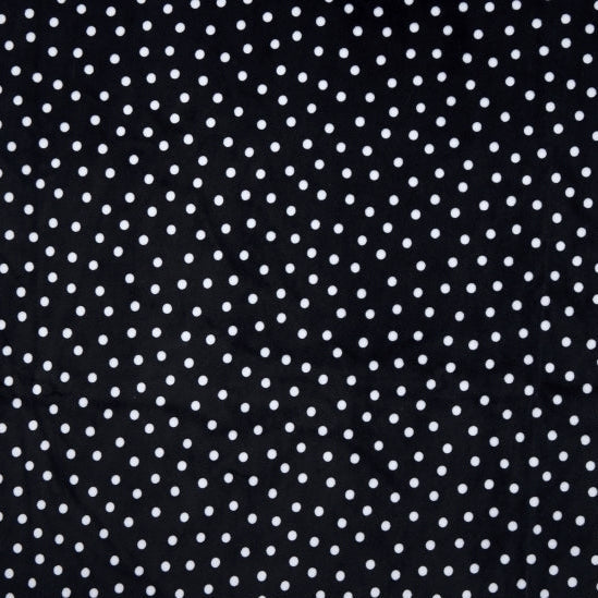 Digital Cuddle Black Dot 58"/60" Fabric per yard