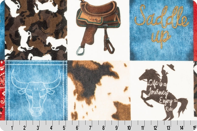 Saddle Up Digital Cuddle® Natural 58/60" Fabric Per Yard - Prismatic Fiber Arts