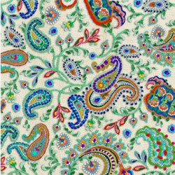 Boho Wave Cream Cotton 44"/45" Fabric Per Yard