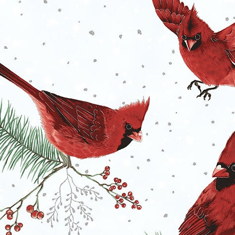 Digital Cuddle Cardinal Hoffman Frost Flight 58"/60" Fabric per yard