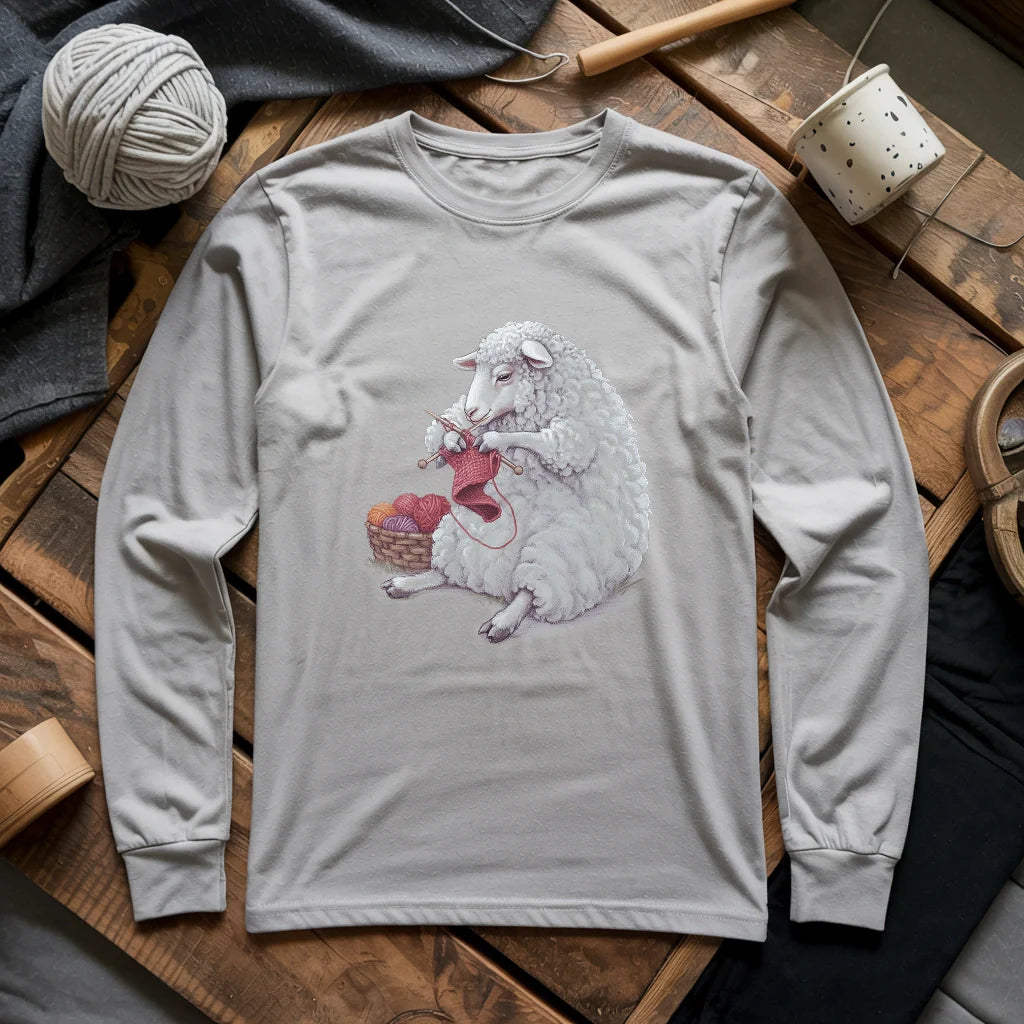 Woolly Knitting Long Sleeve T-shirt - Prismatic Fiber Arts
