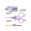 Fiskars Folding Scissors - Lilac - Prismatic Fiber Arts