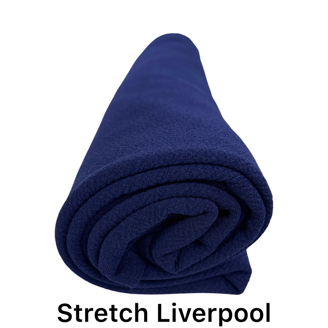 FabricLA Double Knit Liverpool Spandex Stretch Fabric Navy - Prismatic Fiber Arts