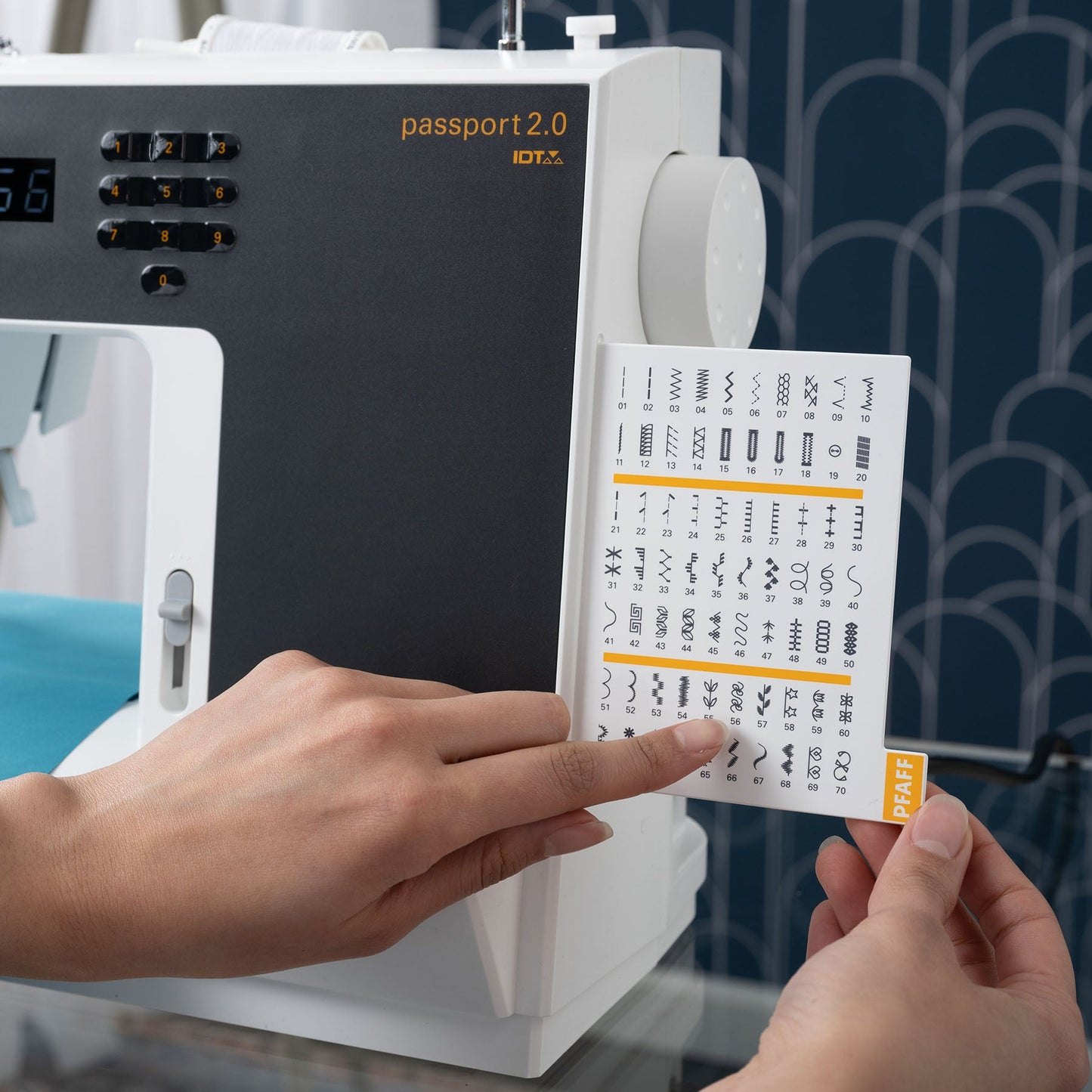PFAFF® passport™ 2.0 Sewing Machine - Prismatic Fiber Arts