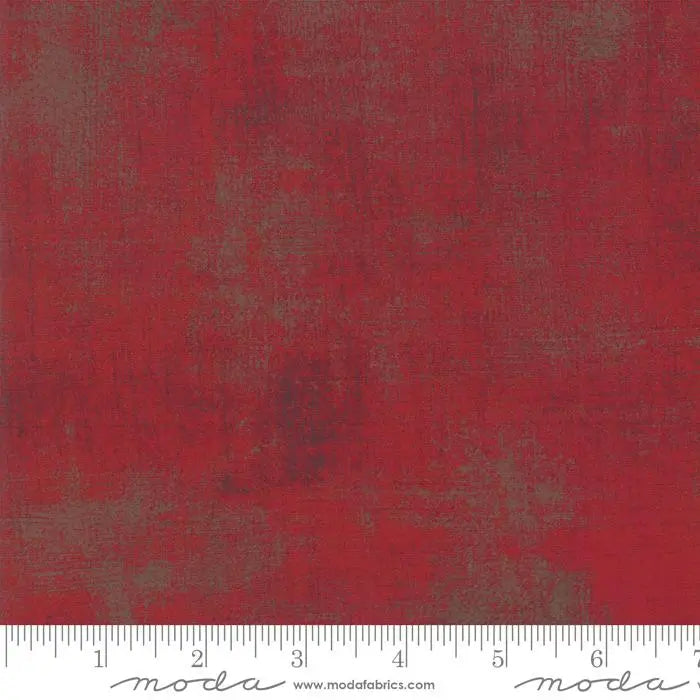 082 Maraschino Cherry Moda Grunge - Fat Quarter - Prismatic Fiber Arts