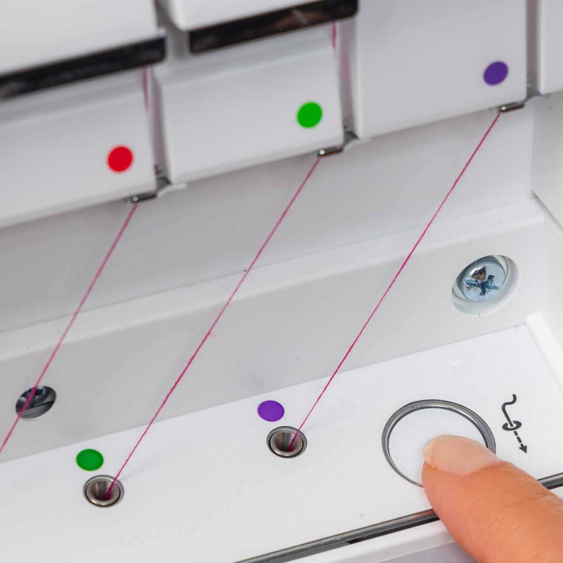 PFAFF® admire™ air 7000 Purple Coverlock Machine - Prismatic Fiber Arts