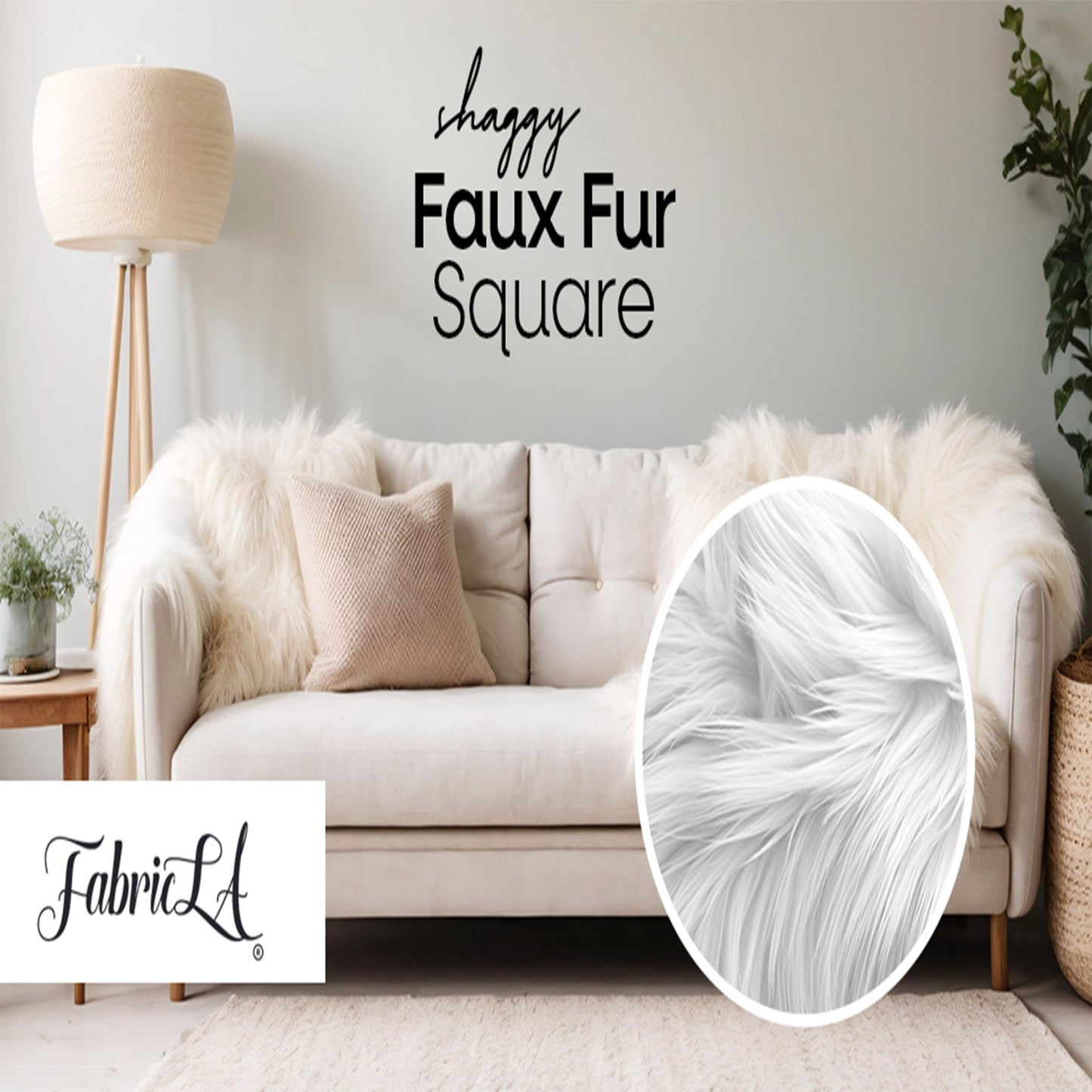 Faux Fur Fabric Squares | Banana - Prismatic Fiber Arts