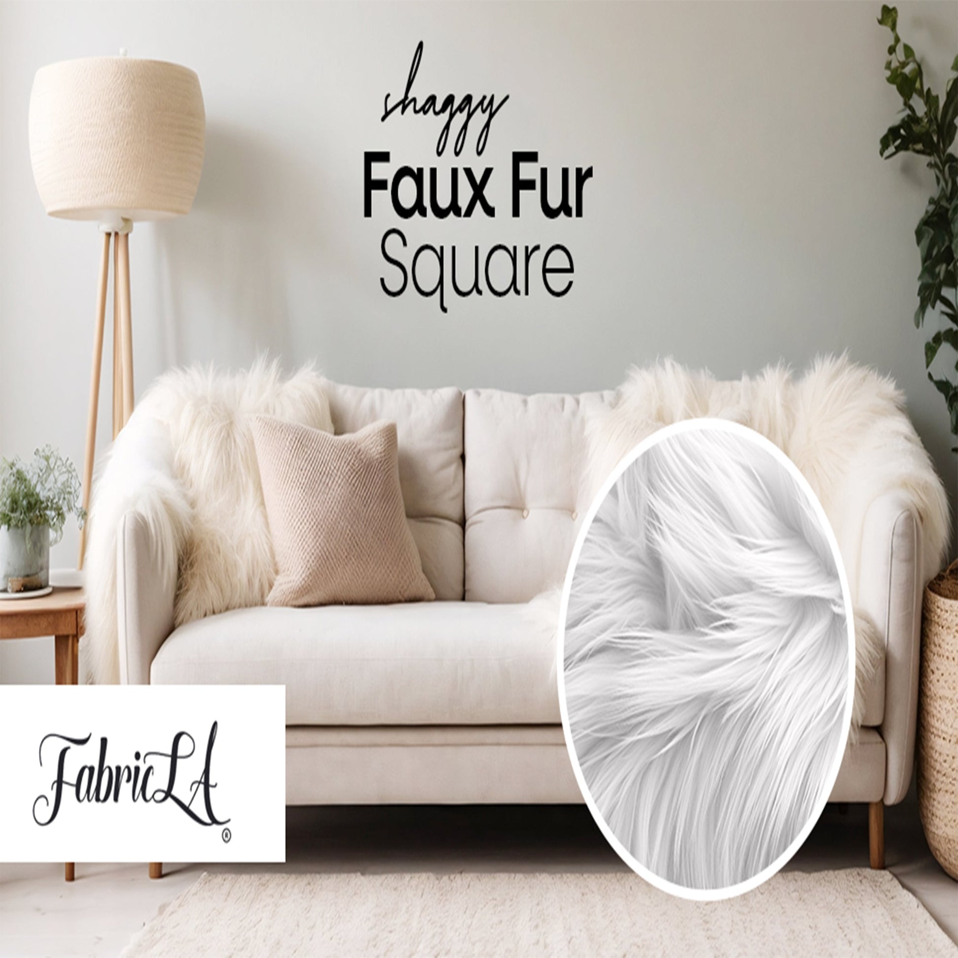 Faux Fur Fabric Squares | Banana - Prismatic Fiber Arts