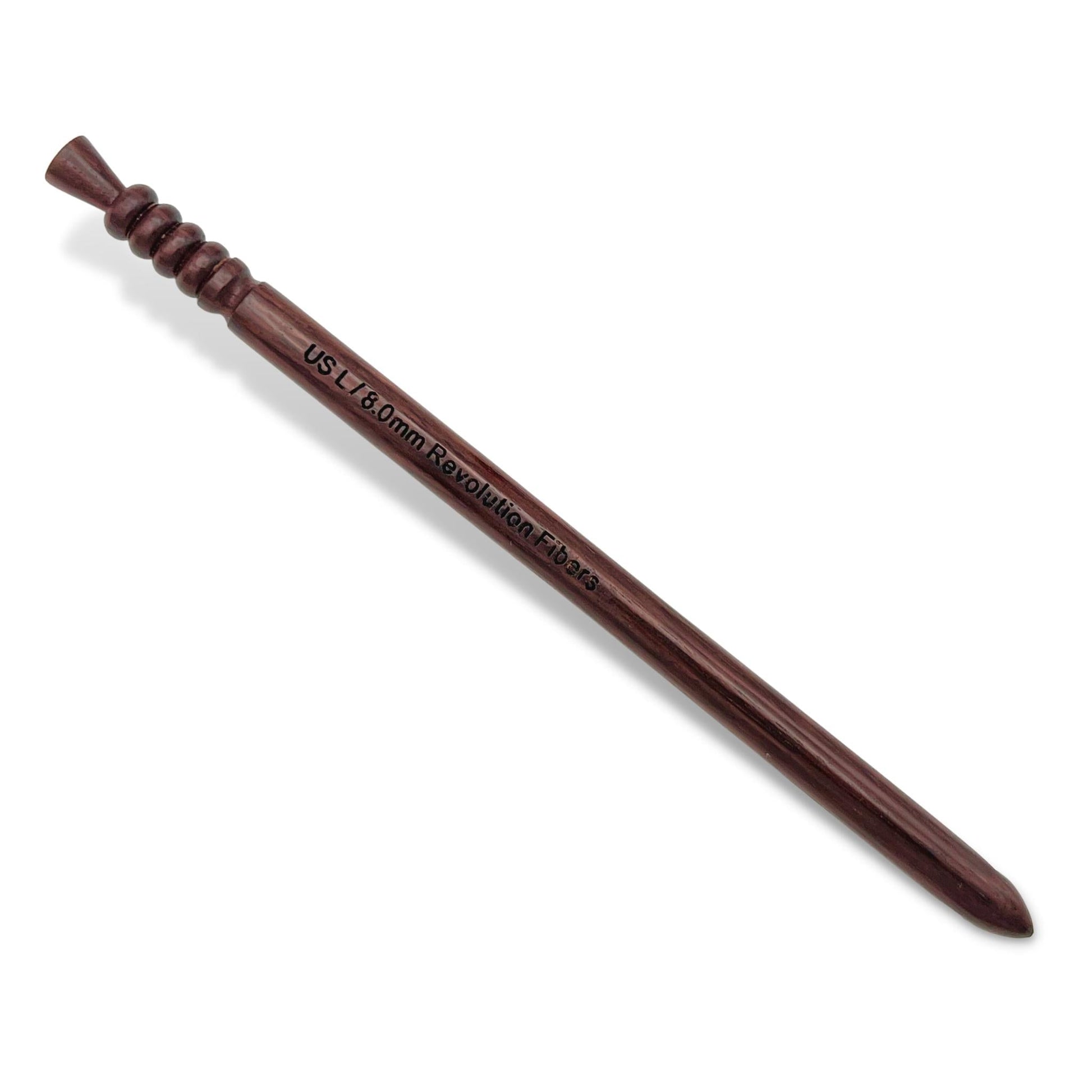 Premium Rosewood Crochet Hook - 7 Inch - Prismatic Fiber Arts
