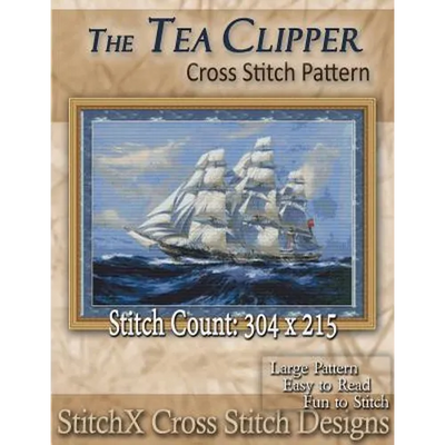 The Tea Clipper Cross Stitch Pattern