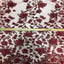 3D Embroidered Satin Floral Pearl Lace Fabric - Prismatic Fiber Arts