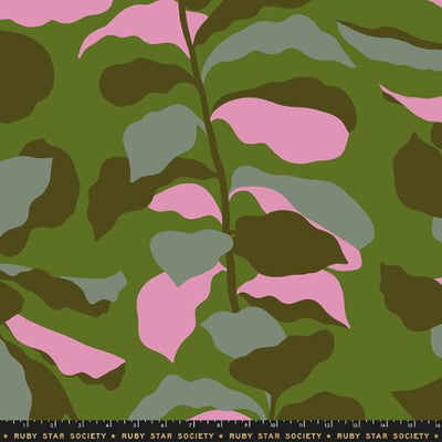 108" Calathea Juniper Cotton Wideback Fabric Per Yard - Prismatic Fiber Arts