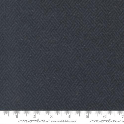 108" Prairie Gather Flannels Navy Basket Weave Wideback Fabric Per Yard - Prismatic Fiber Arts