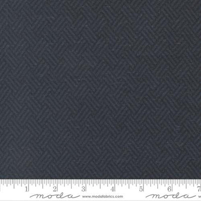 108" Prairie Gather Flannels Navy Basket Weave Wideback Fabric Per Yard - Prismatic Fiber Arts