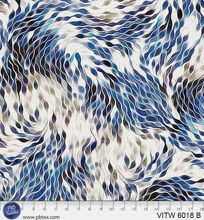 108" Vitality Chic Blue Cotton Wideback Fabric per yard - Prismatic Fiber Arts