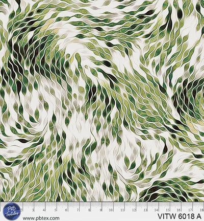 108" Vitality Chic Green Cotton Wideback Fabric per yard - Prismatic Fiber Arts