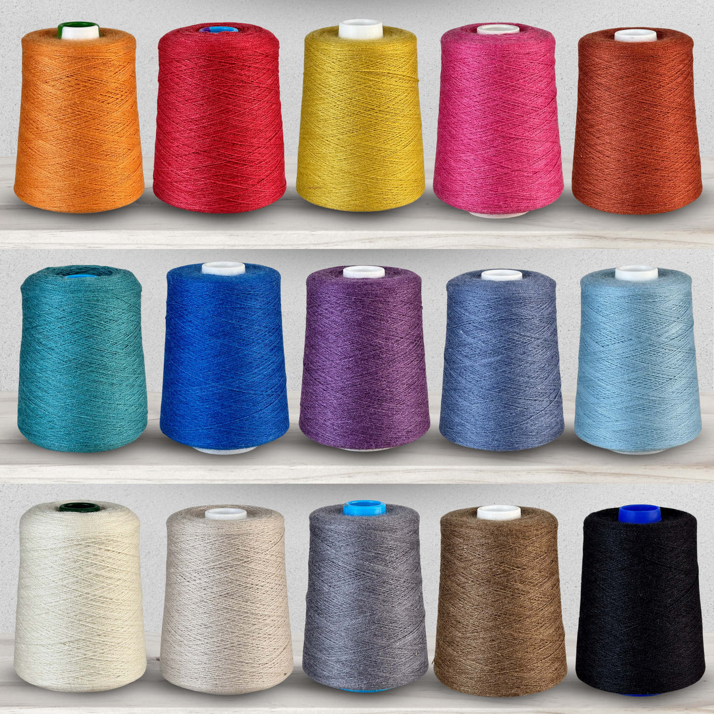 Revolution Fibers Zephira Wool-Silk 1lb Cones | 2/18 Lace Weight Yarn | 50% Superfine Merino Wool & 50% Tussah Silk - Prismatic Fiber Arts