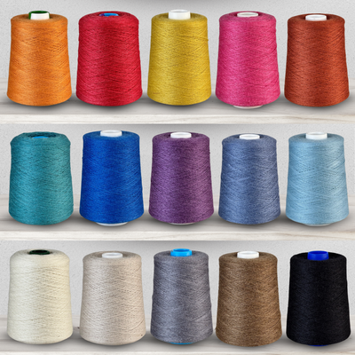 Revolution Fibers Zephira Wool-Silk 1lb Cones | 2/18 Lace Weight Yarn | 50% Superfine Merino Wool & 50% Tussah Silk - Prismatic Fiber Arts
