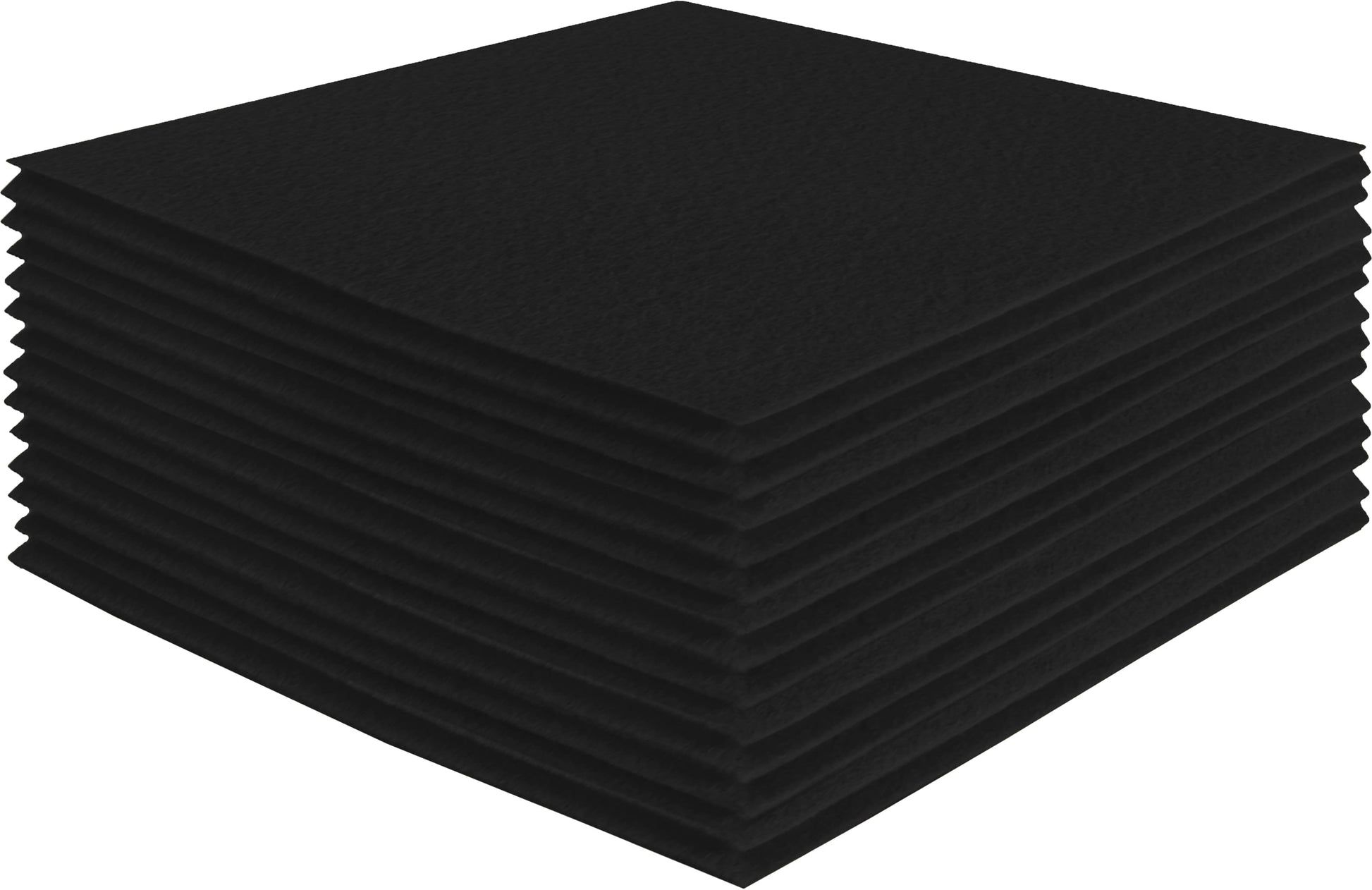 FabricLA Acrylic Felt Craft Sheet Packs – Black | Soft 100% Acrylic Felt Sheets for DIY & Sewing - Prismatic Fiber Arts
