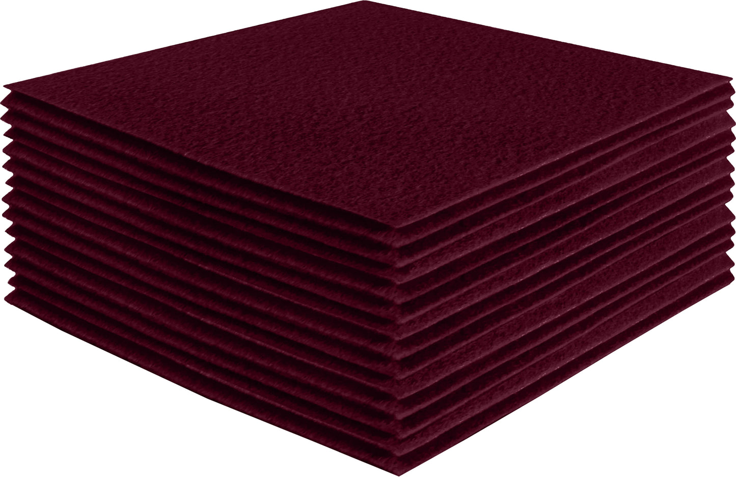 FabricLA Acrylic Felt Craft Sheet Packs – Burgundy | Soft 100% Acrylic Felt Sheets for DIY & Sewing Projects - Prismatic Fiber Arts