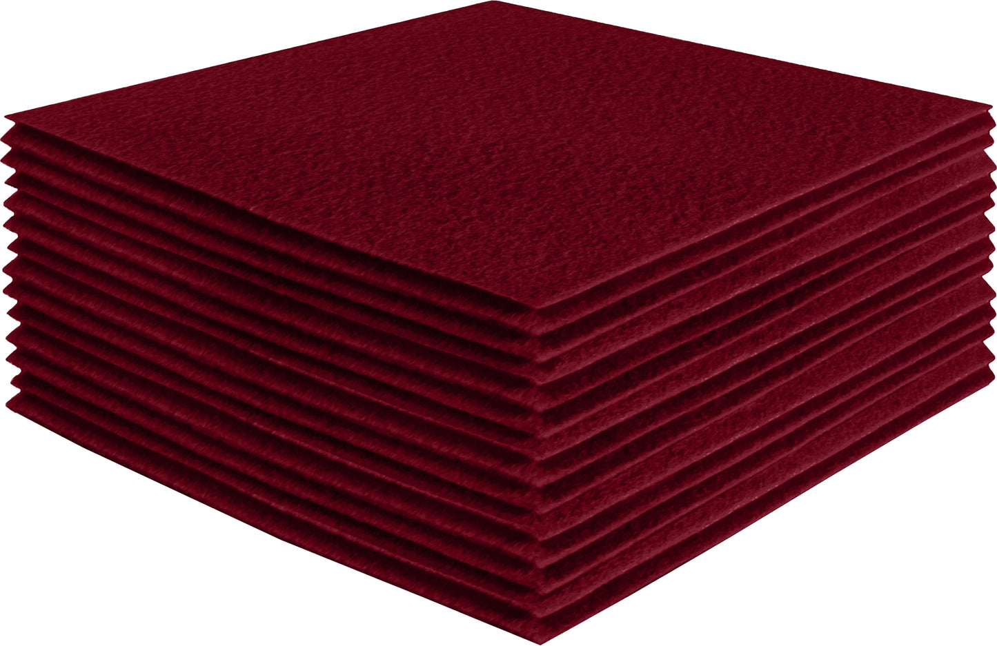 FabricLA Acrylic Felt Craft Sheet Packs – Dark Red | Soft 100% Acrylic Felt Sheets for DIY & Crafts - Prismatic Fiber Arts