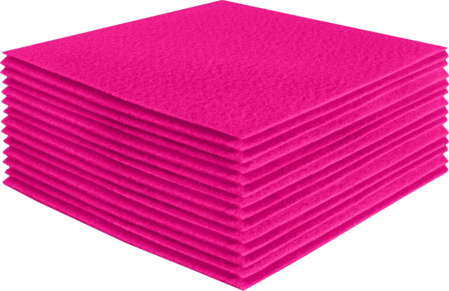FabricLA Acrylic Felt Craft Sheet Packs – Neon Pink | Soft 100% Acrylic Felt Sheets for DIY & Crafts