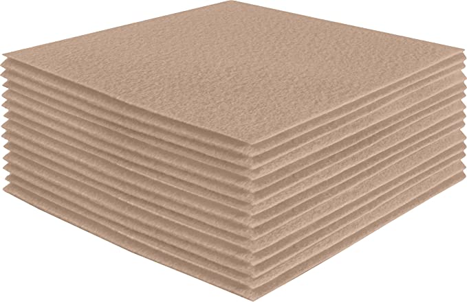 FabricLA Acrylic Felt Craft Sheet Packs – Sandy | Soft 100% Acrylic Felt Sheets for DIY & Crafts - Prismatic Fiber Arts