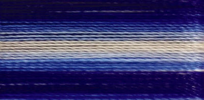 11 Floriani Thread 40 weight 1000M - VARITHREAD ROYAL BLUE STRIPE - Prismatic Fiber Arts