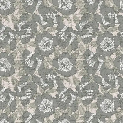 118" Bud To Bloom Azelias Green Wideback Fabric per yard - Prismatic Fiber Arts