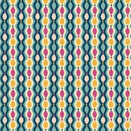 118" Paradise Birds Chain Blue Wideback Fabric per yard - Prismatic Fiber Arts