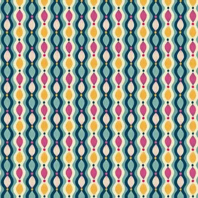 118" Paradise Birds Chain Blue Wideback Fabric per yard - Prismatic Fiber Arts