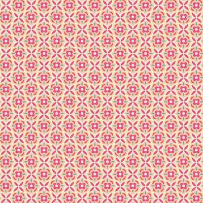 118" Paradise Birds Floral Tiles Pink Wideback Fabric per yard - Prismatic Fiber Arts