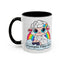 PFA "Logo" Accent Coffee Mug (11, 15oz) - Prismatic Fiber Arts