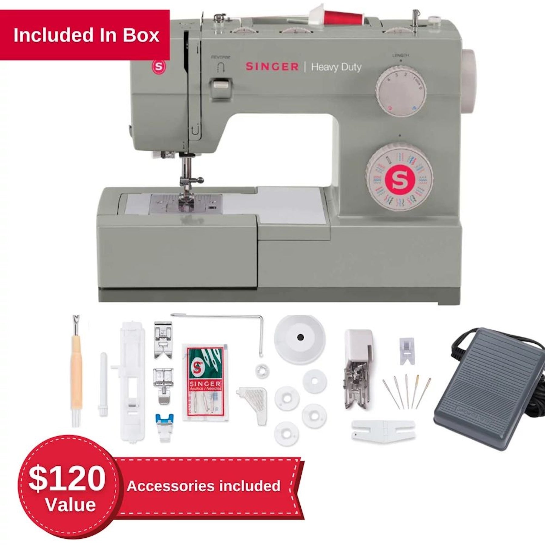 SINGER® Heavy Duty 4452 Sewing Machine - Prismatic Fiber Arts